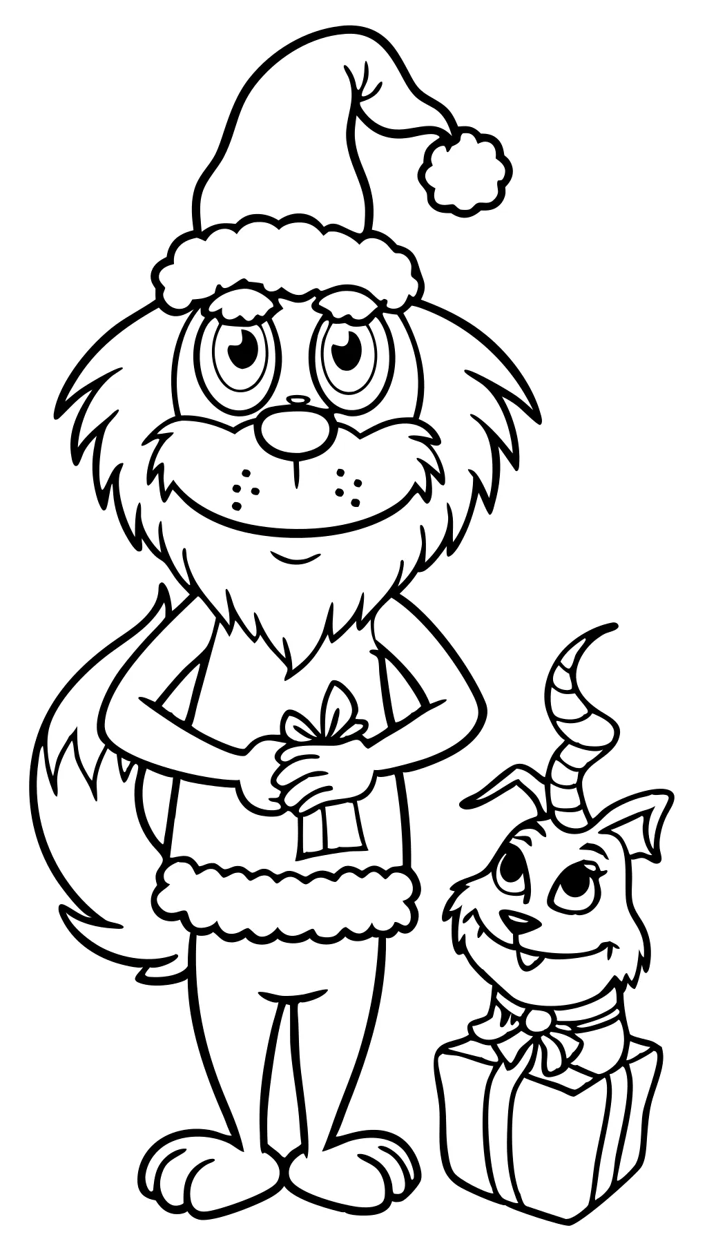 coloriage grinch imprimer